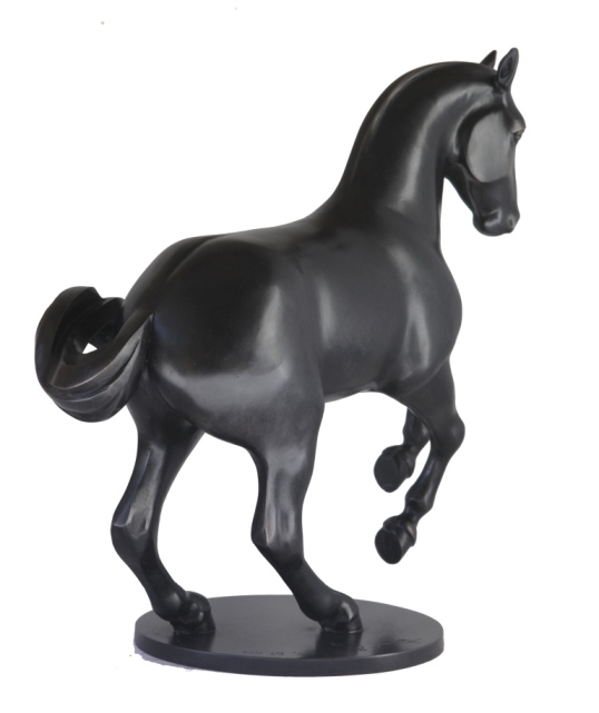 Volte-face, pirouette au galop, bronze d'art
