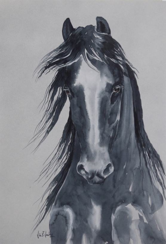 Tableau cheval frison