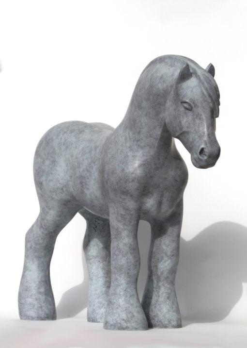 sculpture bronze-Manga15-cheval-de-trai