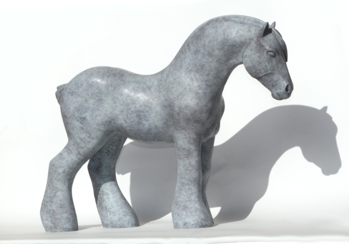 sculpture bronze-Manga15-cheval-de-trai